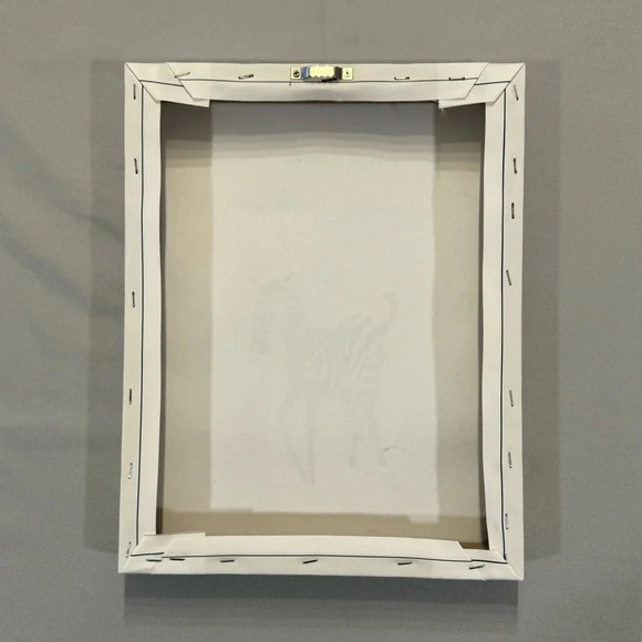 Nursery Wall Decor Love You To The Moon & Back 3 Canvas Giraffe Elephant Zebra - Picture 5 of 5